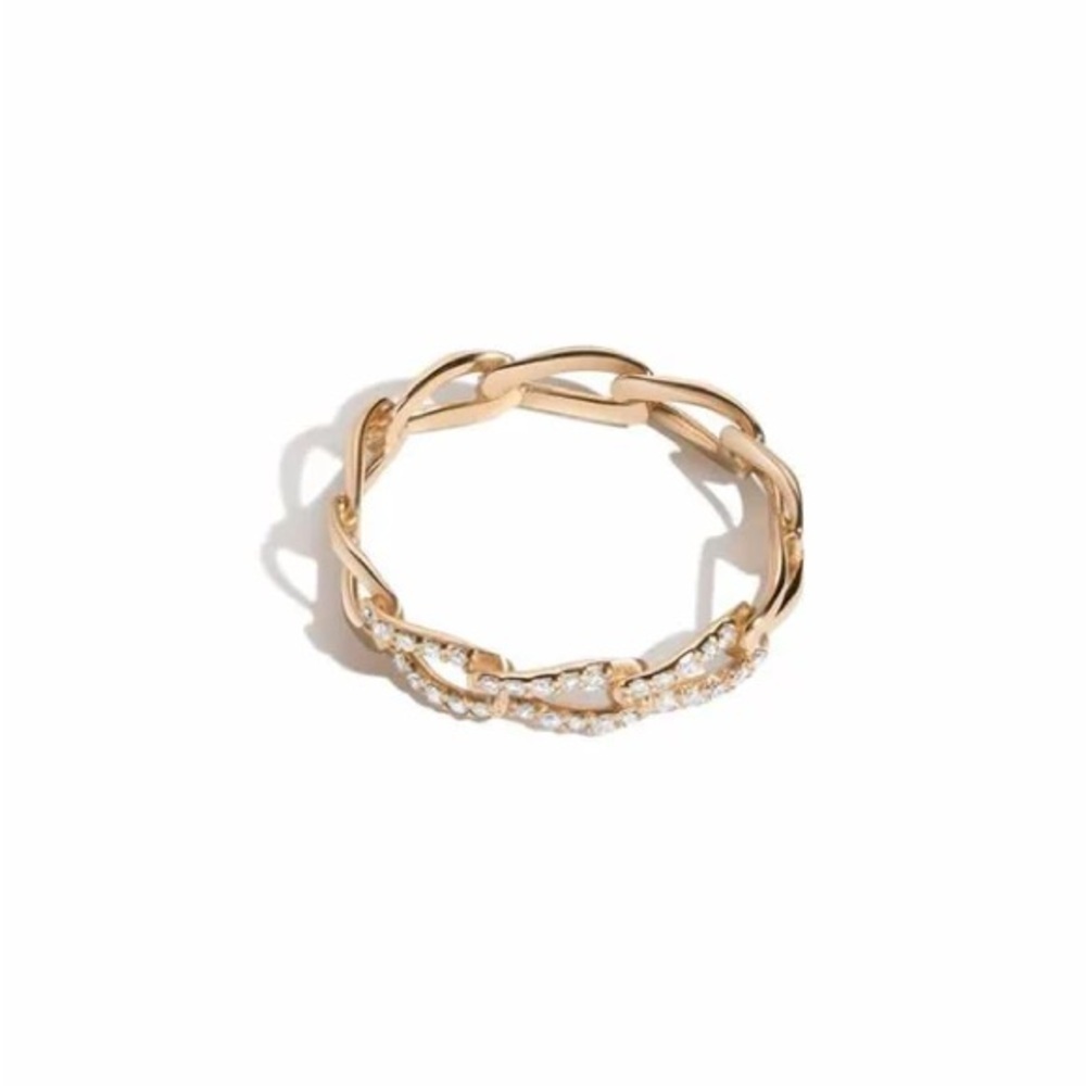 Aurate Open Link Diamond Ring 14k Gold | Size 7 - Picture 2 of 11